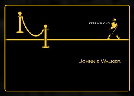 Johnnie Walker Keep Walking FoldIn Ad